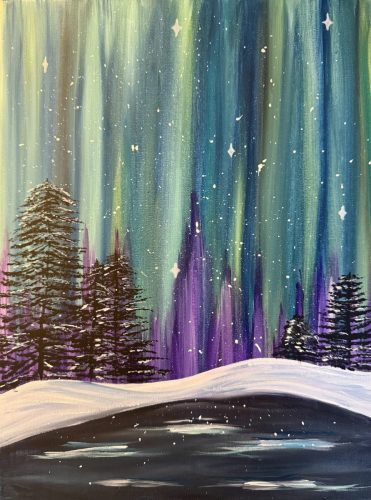 northern light winter night