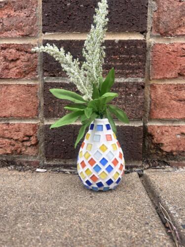 mosaic vase